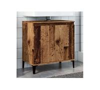 vidaXL Armoire d'évier Vieux bois 58x33x60 cm bois d'ingénierie Marron