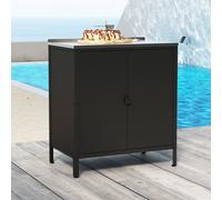 Armoire d'extérieur 'Bolognano' 92x80x50 cm Noir, mat