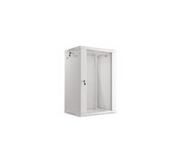 Armoire d'installation suspendue - LANBERG - WF01-6418-10S - 19 pouces - 18U - Porte vitrée - Gris