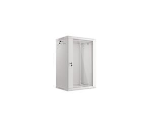 Armoire d'installation suspendue - LANBERG - WF01-6418-10S - 19 pouces - 18U - Porte vitrée - Gris