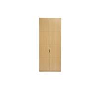 Armoire dressing avec 2 penderies finition bois chêne L90 cm GARENCE
