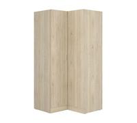 PEGANE Armoire Dressing d'angle en Panneaux de Particules mélaminés Coloris chêne - Longueur 90.5 x Profondeur 92.5 x Hauteur 184.2 cm