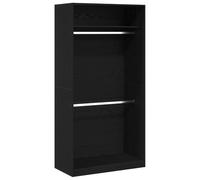 Armoire Dressing Noir Dab 100 x 50 x 200 cm Matériau à base de bois
