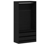 Armoire Dressing Noir Dab 100 x 50 x 200 cm Matériau à base de bois