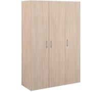 Armoire - Décor Chene clair - 3 portes battantes - L120,2 x H180 x P49,7cm - PARISOT