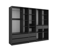 Vicco Armoire Elmo, Anthracite, 100x200cm