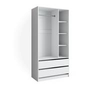 Vicco Armoire Elmo, Blanc, 100x200cm