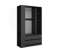 Armoire Elmo 50x200cm Lot de 2 Anthracite Vicco 61352