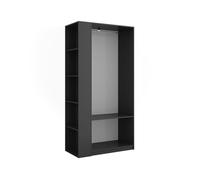 Armoire Elmo 80x200cm Lot de 2 Anthracite Vicco 61344