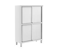 Armoire en acier inoxydable - 1 200 x 500 x 1 800 mm - 4 étagères - jusqu'à 200 kg - Royal Catering RCAT-120/50-C