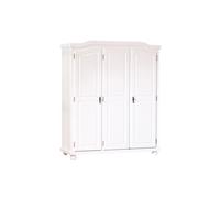 Armoire en Bois 3 Portes ""Cardaillac"" 150cm Blanc