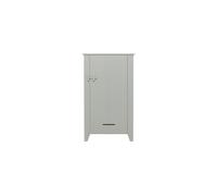 Armoire en bois de pin gris, 1 porte, 4 étagères, avec rangement, droit, style campagnard - Woood, Gijs - 85x38x142 cm