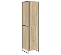 Armoire en bois d'ingénierie - vidaXL - Sonoma - 50x50x200 cm - 4 portes - Durable - Usage intérieur - Assemblage requis