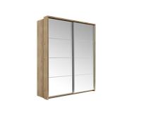 Armoire en bois pour chambre avec miroirs - ARIANNA