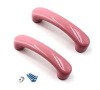 Armoire en céramique poignées Enfant tiroirs boutons de placard boutons pour la cuisine boutons de la salle des enfants armoires placards Toy organisateur boîte bibliothèque-Rose 2pcs