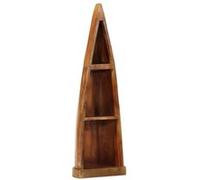 vidaXL Armoire en forme de bateau – Bois massif de récupération – Bibliothèque/étagère