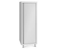 Royal Catering Armoire inox cuisine professionnelle 60 x 70 x 180 cm, capacité 400 kg, étagères réglables, porte avec charnières et aimant, pieds réglables 15 cm, facile à nettoyer