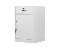 Armoire en métal verrouillable avec tiroirs pour rangement sous le bureau et organisation de l'imprimante. Armoire de bureau durable pour une gestion efficace de l'espace