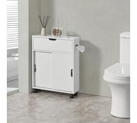 Armoire en niche Kempele 67x52x17 cm Armoire de salle de bain Armoire de toilette Étagère 52 cm de large Armoire coulissante Salle de bain Blanc