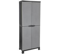 Armoire en résine pour l'extérieur - ORION91 - 171x68x39cm - 3 étagères horizontales - Gris