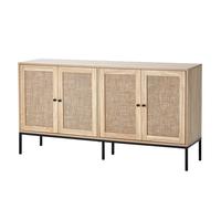 Armoire en Rotin 150 x 36 x 80 cm-VEVOR-Meuble de Rangement avec Étagères Réglables, Solution de Rangement