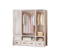 Armoire en tissu Armoire multifonction Armoire pliante en tissu avec barre pour vêtements Armoire pliante stable avec barre pour vêtements Armoire de camping Armoire portable Système de penderie
