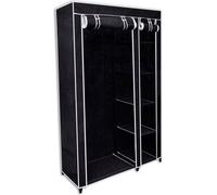Armoire en tissu pliable Noir 110 x 45 x 175 cm