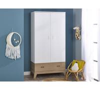 Armoire enfant et bébé archipel blanc & chêne TU