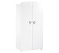 Armoire bébé 2 portes - basic blanc/gris TU