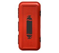 Armoire Extincteur Polypropylène 6-9L/Kg Eau ou Poudre - Coffret extincteur - Résistante Chocs, UV, Poussière, Étanche - Fenêtre de Contrôle (6-9L Eau / 6-9kg Poudre)