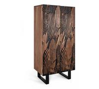 Armoire fer marron - iris décoration