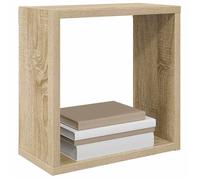 Armoire Flottante pour chambre, Cuisine Brun - LEMON® Lot de 2 Étagères murales cube - Chêne sonoma - 30x15x30cm 476 - Soldes