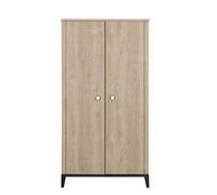 Galipette – Armoire 2 portes Marcel – Chêne blond/Noir