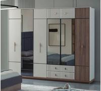 Armoire Grande Armoire blanche Élégante Chambre à coucher Bois JVmoebel