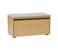 Armoire Grillagée Hideaway avec Porte et Étagère Chêne/ Sable Blanc