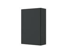 Armoire grise Brama composée d'une porte et de 2 étagères en panneaux de particules mélaminés et une façade en MDF mat.