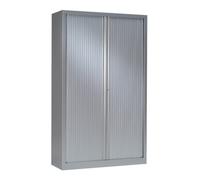 Armoire haute à rideaux monoblocs Eco-conçues 198 x 120 cm aluminium-aluminium