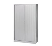 Armoire haute à rideaux monoblocs Generic 198 x 120 cm alu-alu