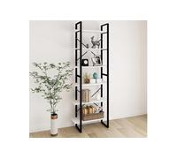 Armoire haute Blanc 80x30x210 cm Bois de pin solide