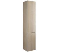 Armoire haute burgbad Junit HSIF035, charnière à droite, 2 portes et tiroir intérieur, largeur : 350mm, HSIF035RF3150G0175, Couleur: Décor Chêne Cachemire / Décor Chêne Cachemire