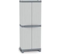 Armoire haute de jardin à balais en résine pour terrasse extérieur 3700UW