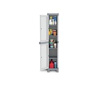 Terry Base Armoire colonne haute en plastique Tuttopiani 2350 RUW, gris, 35 x 43,8 x 181,8 cm