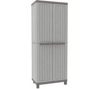 Terry C-Wood 2680 Armoire haute en plastique gris/taupe, 68 x 39 x 170 cm