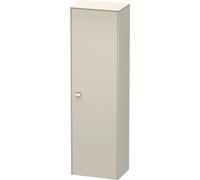 Armoire haute Duravit Brioso 177,0x52,0x36,0 cm, 1 porte, charnière droite, 1 étagère en bois, 3 étagères en verre, BR1331R1091, Couleur: Décor Taupe Mat, manche chromé