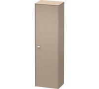 Armoire haute Duravit Brioso 177,0x52,0x36,0 cm, 1 porte, charnière droite, 1 étagère en bois, 3 étagères en verre, BR1331R1075, Couleur: Décor lin, poignée chromée