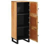 vidaXL Haut Armoire Marron 40 x 33 x 110 cm Bois de mangue massif, Buffet de salle à manger, solution de rangement moderne, meuble en bois de mangue, style et organisation