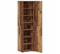 vidaXL Meuble haut 2 pièces Bois ancien 45×42,5×185 cm Rangement spacieux