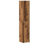 Armoire haute rustique - vidaXL - Bois ancien - Bois d'ingénierie - 30x42,5x185 cm - Style rustique - Rangement ample