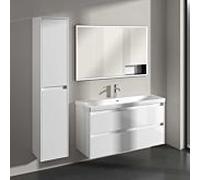 Armoire haute Villeroy und Boch C80100VE 2 portes, 350 x 1700 x 349 mm, Blanc brillant / Blanc brillant
