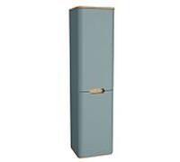 Armoire haute VitrA Sento 65909 40 x 35 x 157,5 cm, avec panier à linge, charnière de porte à droite, vert fjord mat, décor